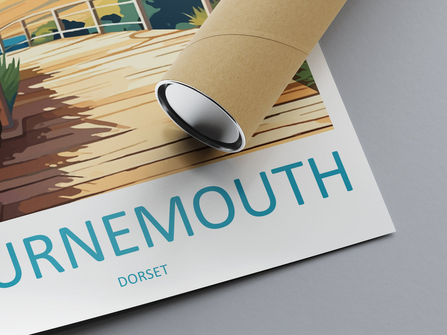 Bournemouth Travel Print Wall Art Bournemouth Wall Hanging Home Décor Bournemouth Gift Art Lovers Dorset Art Lover Gift Bournemouth