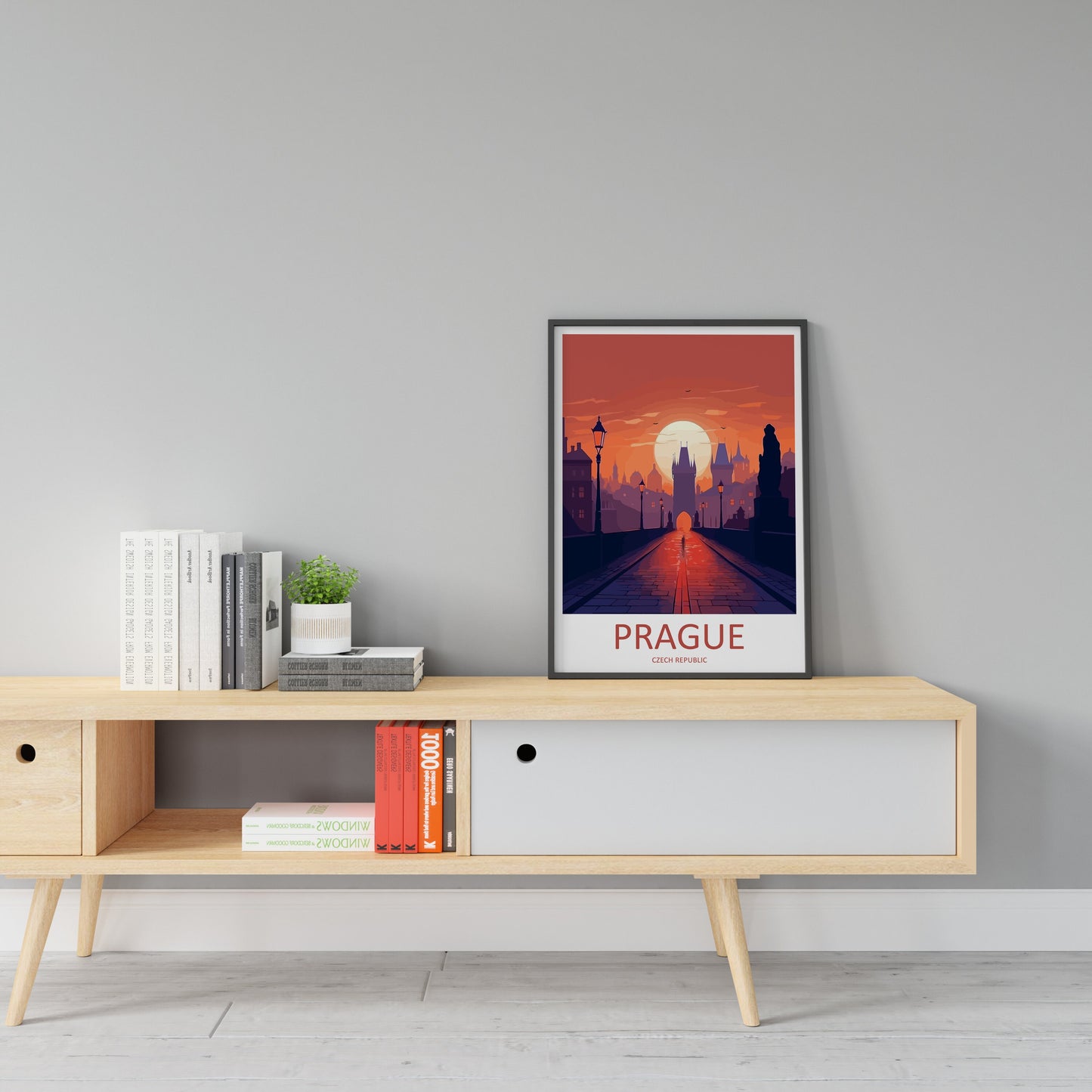 Prague Travel Print Wall Art Prague Wall Hanging Home Décor Prague Gift Art Lovers Czech Republic Art Lover Gift Prague Art Decor