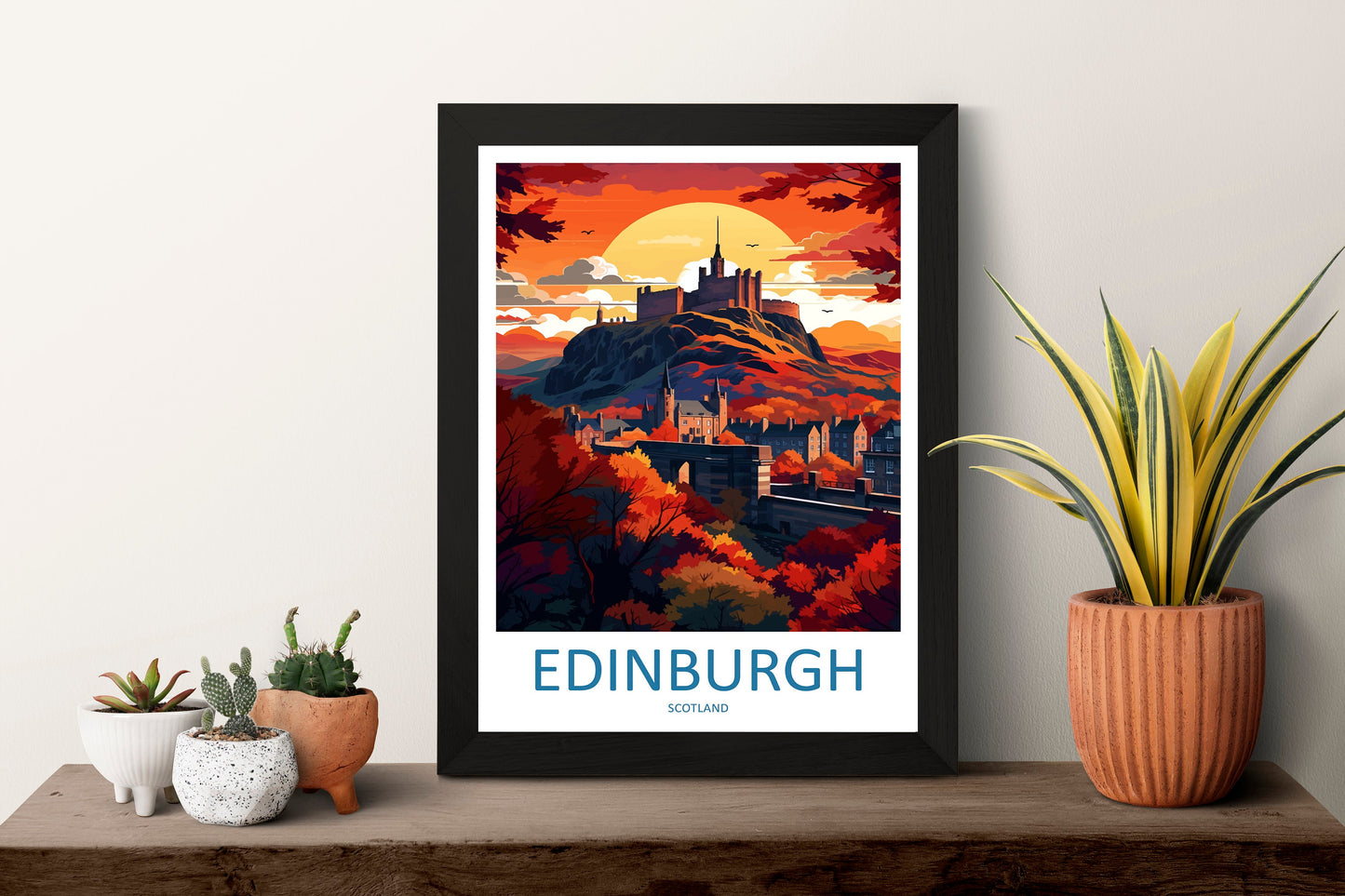 Edinburgh Cityscape Print Edinburgh Home Decor European City Art Print Edinburgh Wall Art Scotland Enthusiast Gift Wall Hanging Edinburgh