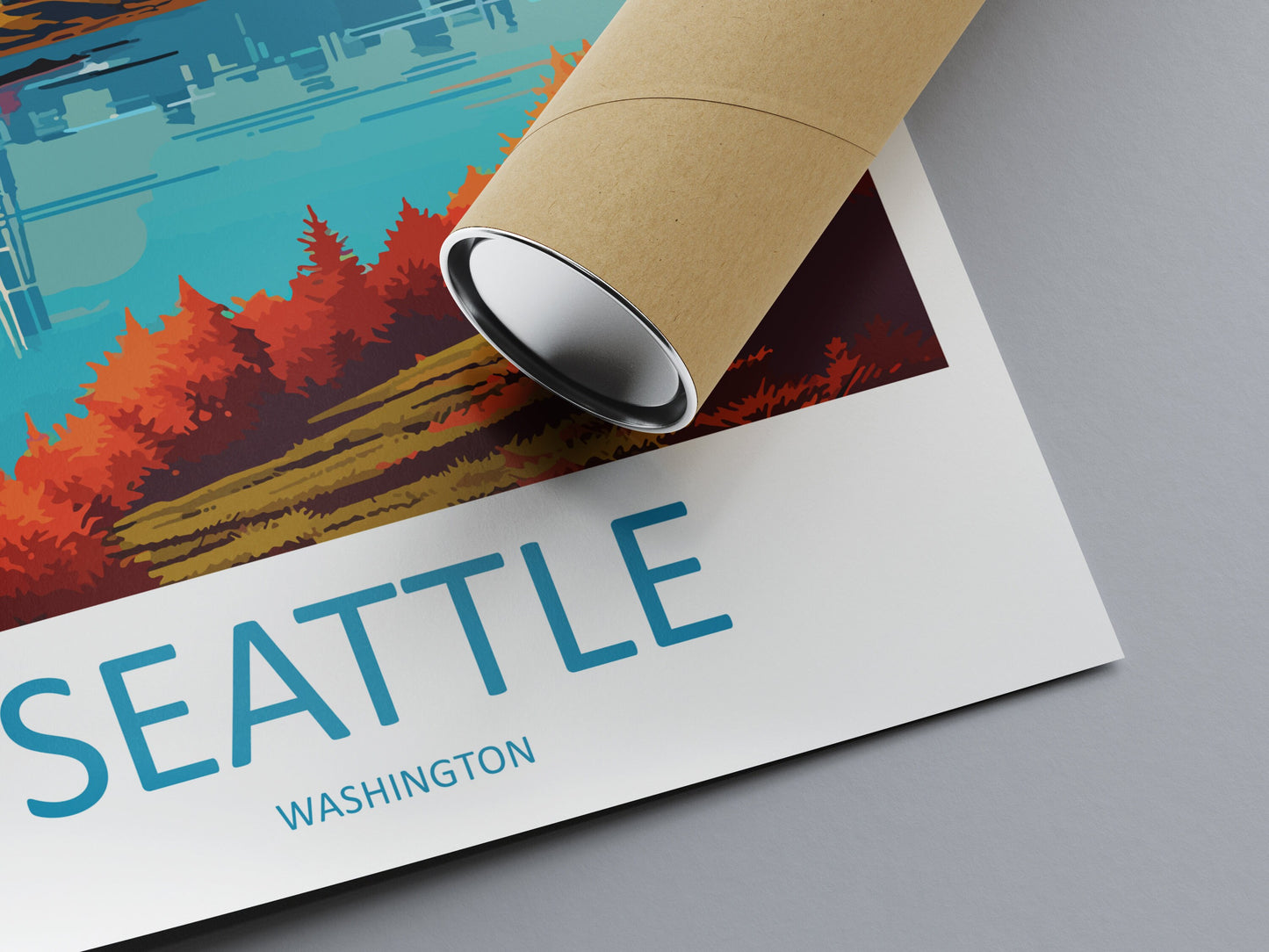 Seattle Travel Print Wall Art Seattle Wall Hanging Home Décor Seattle Gift Art Lovers Washington DC Art Lover Gift Washington DC Travel Art