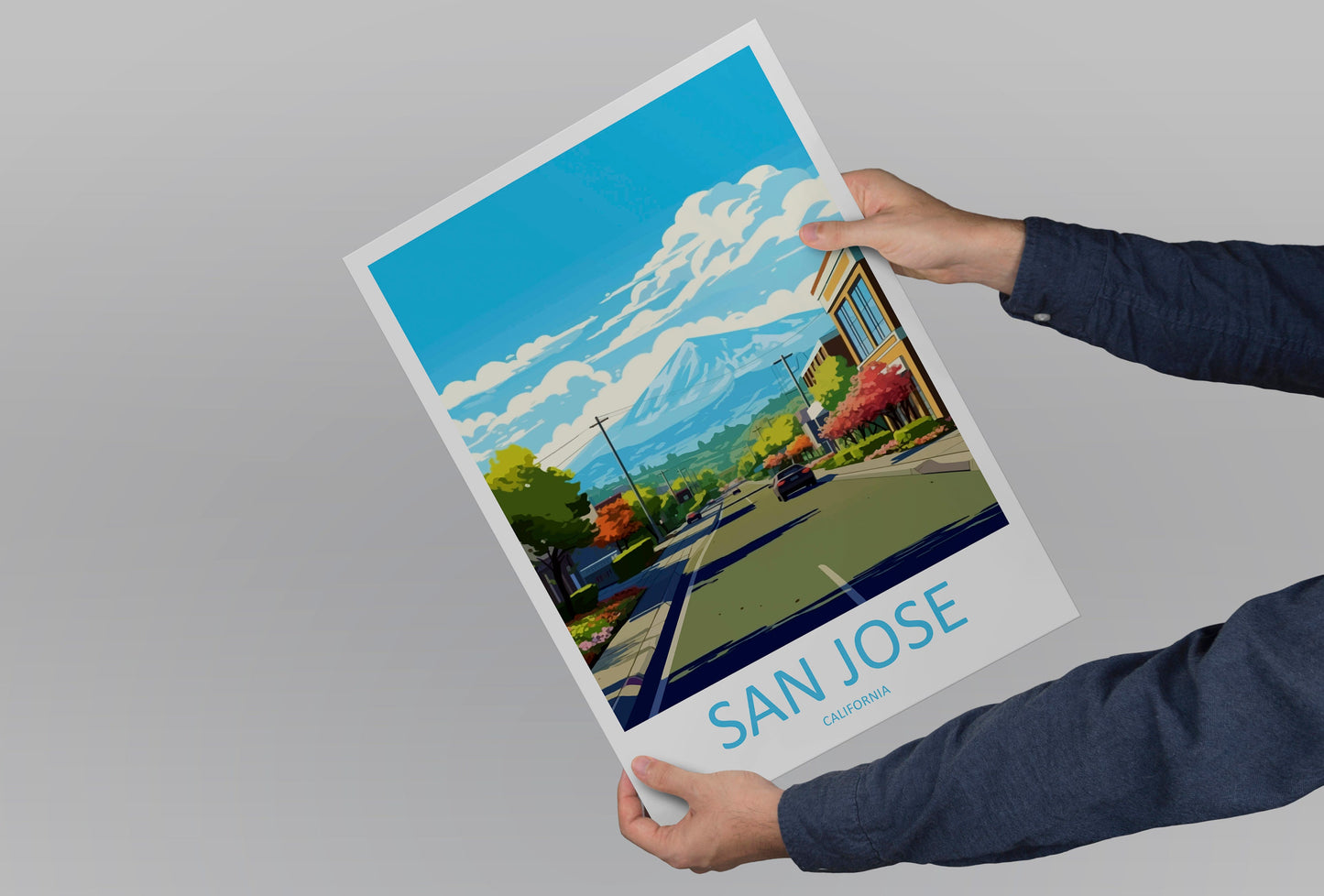 San Jose Travel Print Wall Art San Jose Wall Hanging Home Décor San Jose Gift Art Lovers California Art Poster San Jose Wall Poster Travel