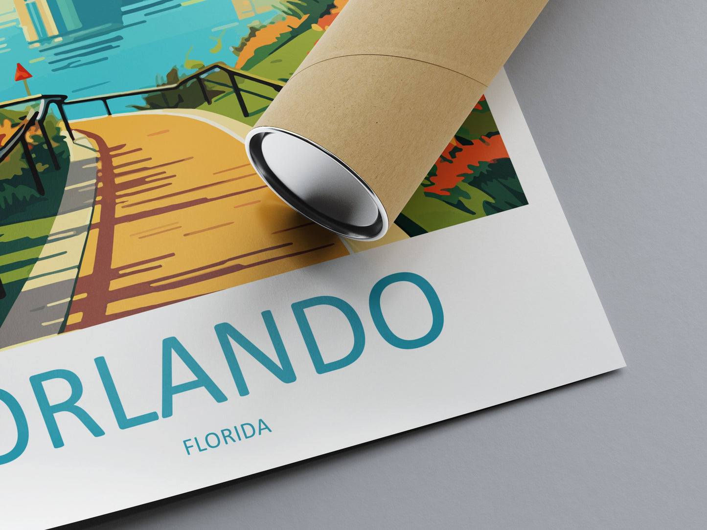 Orlando Travel Print Wall Art Orlando Wall Hanging Home Décor Orlando Gift Art Lovers Gift Beach Florida Orlando Print For Florida City