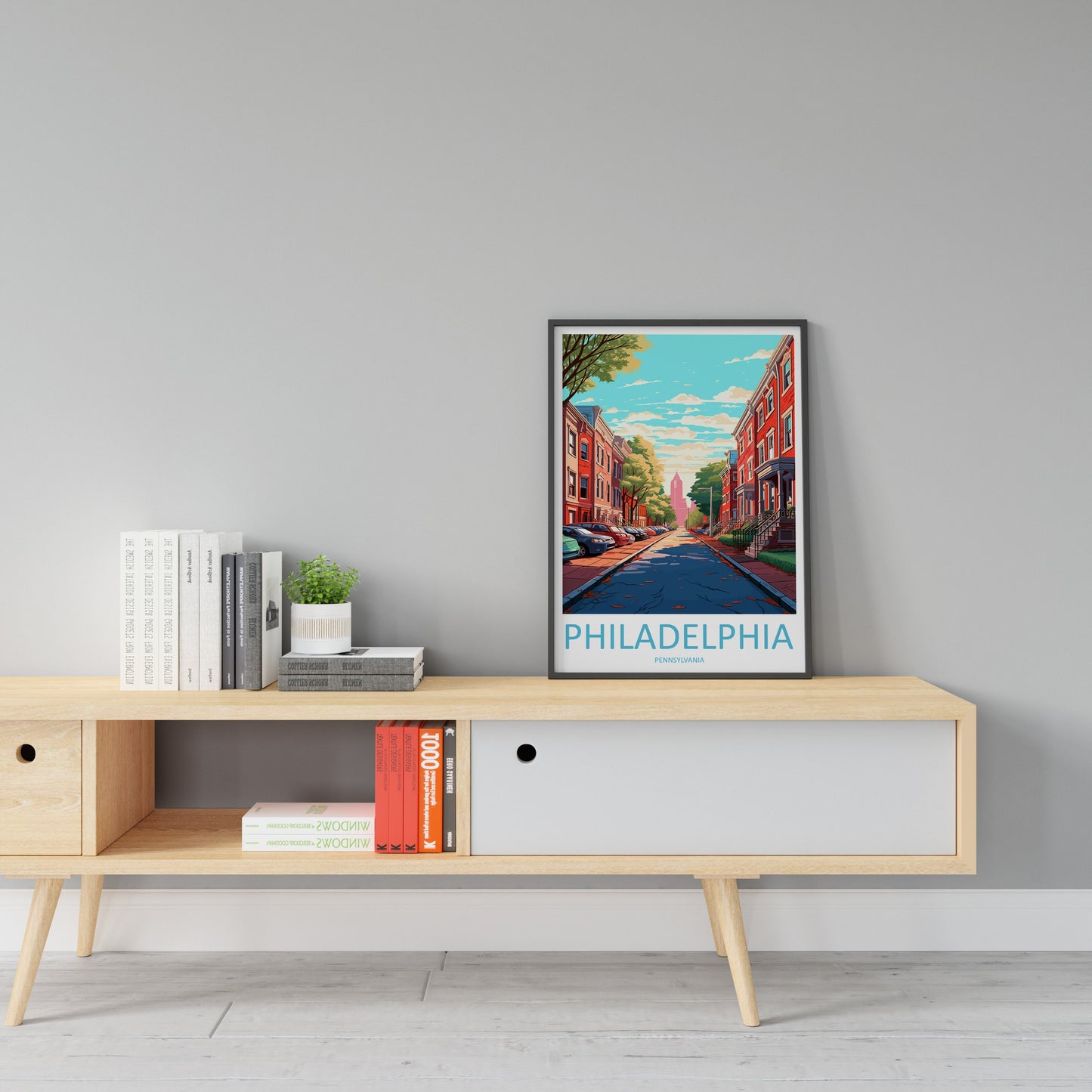 Philadelphia Travel Print Wall Art Philadelphia Wall Hanging Home Décor Philadelphia Gift Art Lovers Pennsylvania Art Lover Travel Poster