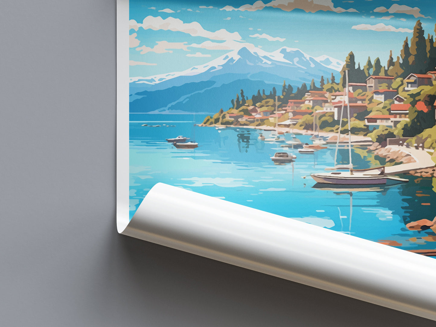 Bariloche Travel Print Wall Art Bariloche Wall Hanging Home Décor Bariloche Gift Art Lovers Argentina Art Lover Gift Bariloche Art