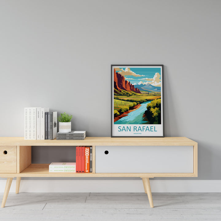 San Rafael Travel Print Wall Art San Rafael Wall Hanging Home Décor San Rafael Gift Art Lovers Argentina Art Lover Gift San Rafael