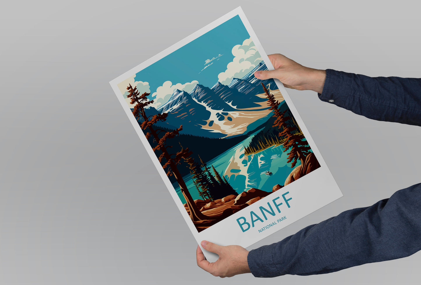 Banff National Park Travel Print Wall Art Banff Wall Hanging Home Décor Banff Gift Art Lovers Canada Art Lover Gift