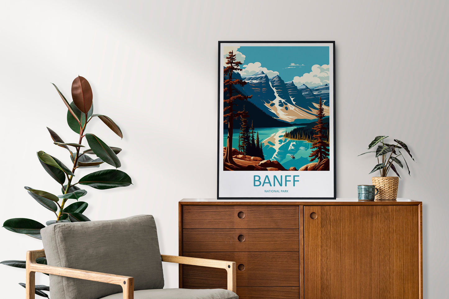 Banff National Park Travel Print Wall Art Banff Wall Hanging Home Décor Banff Gift Art Lovers Canada Art Lover Gift