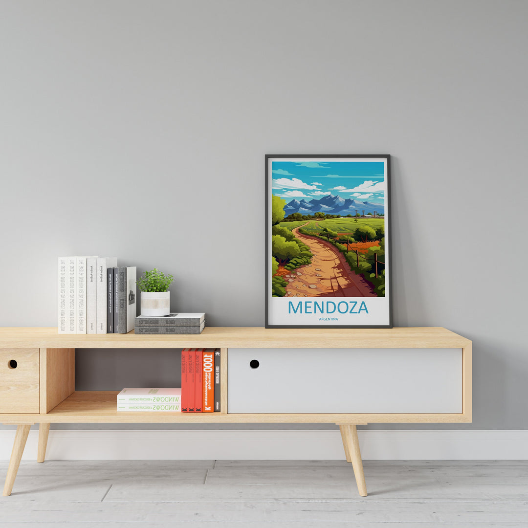 Mendoza Travel Print Wall Art Mendoza Wall Hanging Home Decor Mendoza Gift Art Lovers Wall Art Print Art Mendoza Artwork Argentina Poster