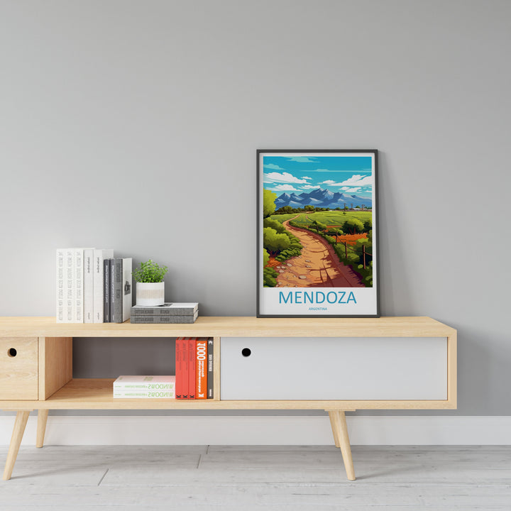 Mendoza Travel Print Wall Art Mendoza Wall Hanging Home Decor Mendoza Gift Art Lovers Wall Art Print Art Mendoza Artwork Argentina Poster