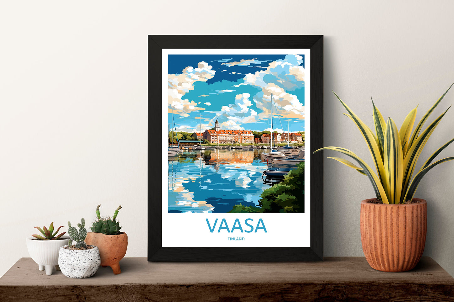 Vaasa Travel Print Wall Art Vaasa Wall Hanging Home Decor Vaasa Gift Art Lovers Wall Art Print Art Vaasa Wall Print Finland Travel Poster