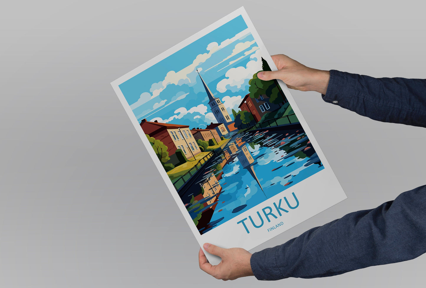 Turku Travel Print Wall Art Turku Wall Hanging Home Decor Turku Gift Art Lovers Wall Art Print Art Turku Wall Print Finland Travel Poster