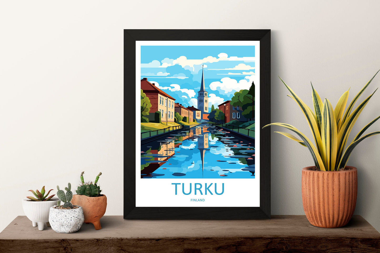 Turku Travel Print Wall Art Turku Wall Hanging Home Decor Turku Gift Art Lovers Wall Art Print Art Turku Wall Print Finland Travel Poster