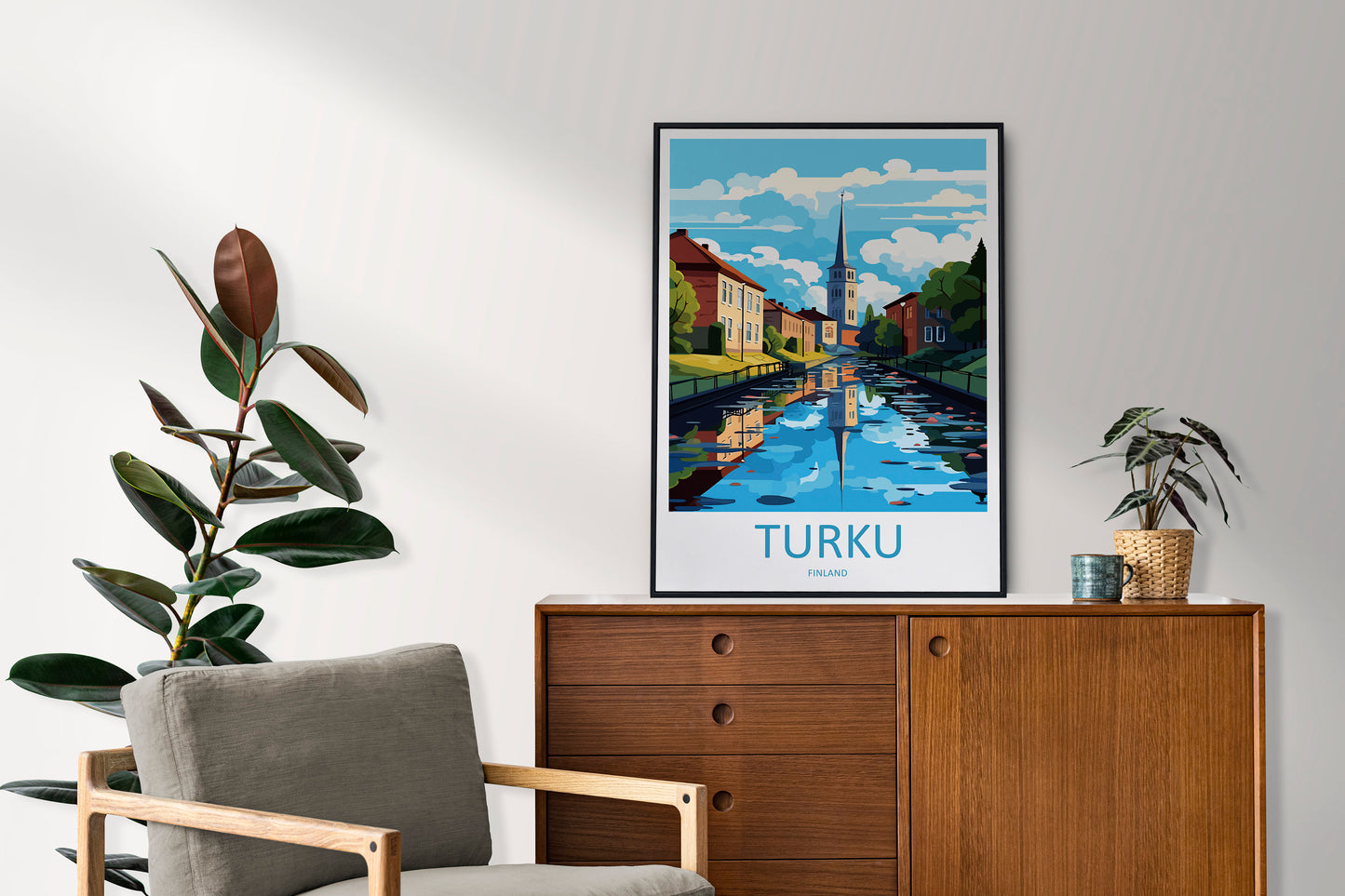 Turku Travel Print Wall Art Turku Wall Hanging Home Decor Turku Gift Art Lovers Wall Art Print Art Turku Wall Print Finland Travel Poster