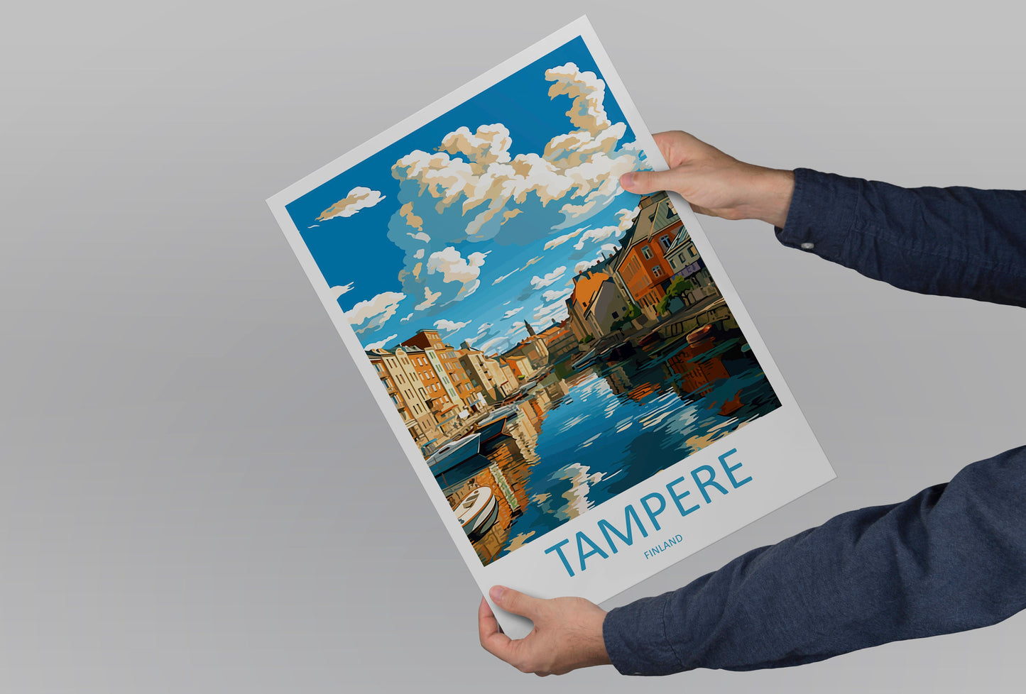 Tampere Travel Print Wall Art Tampere Wall Hanging Home Decor Tampere Gift Art Lovers Wall Art Print Art Tampere Wall Print Finland Art Gift