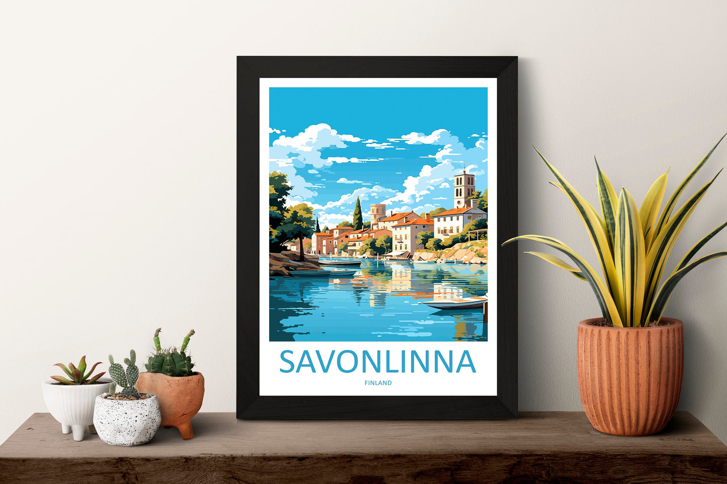 Savonlinna Travel Print Wall Art Savonlinna Wall Hanging Home Decor Savonlinna Gift Art Lovers Wall Art Print Art Finland Wall Print