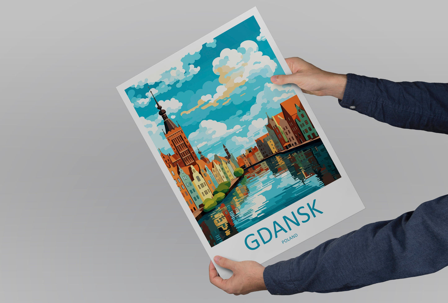 Gdansk Travel Print Gdansk Polish Home Décor Gdansk Art Print Polish Baltic coast Room Print For Polish Gift Art Poster Wall Art For Poland