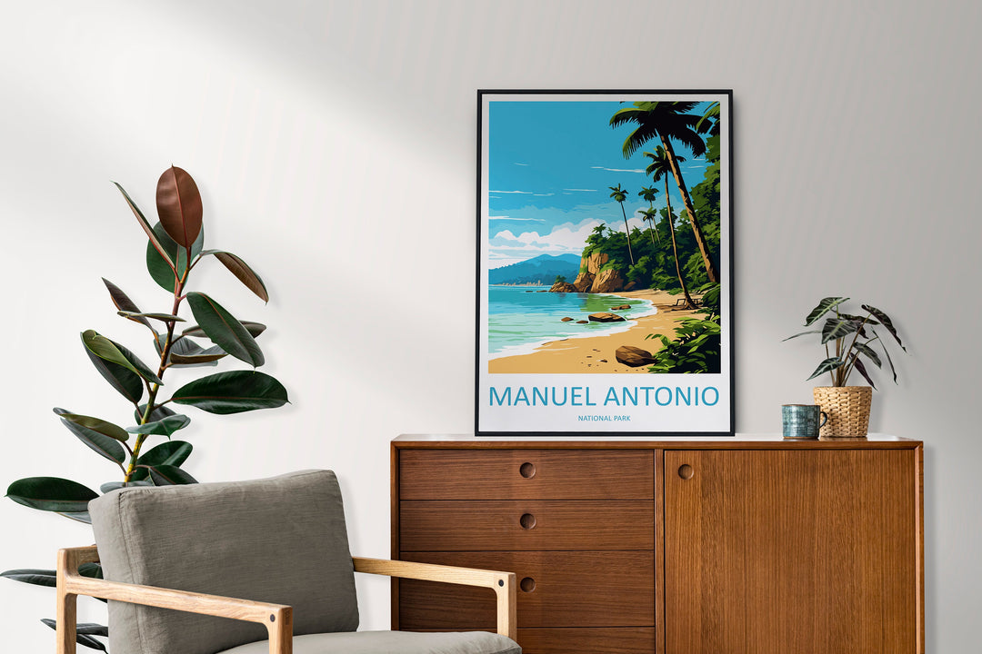Manuel Antonio Park Travel Print Wall Art Manuel Antonio Wall Hanging Home Décor Costa Rica Gift Art Lovers Wall Art Manuel Antonio Print