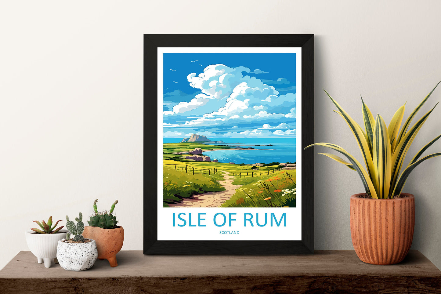 Isle Of Rum Travel Print Wall Art Isle Of Rum Wall Hanging Home Décor Isle Of Rum Gift Art Lovers Scotland Art Lover Travel Gift