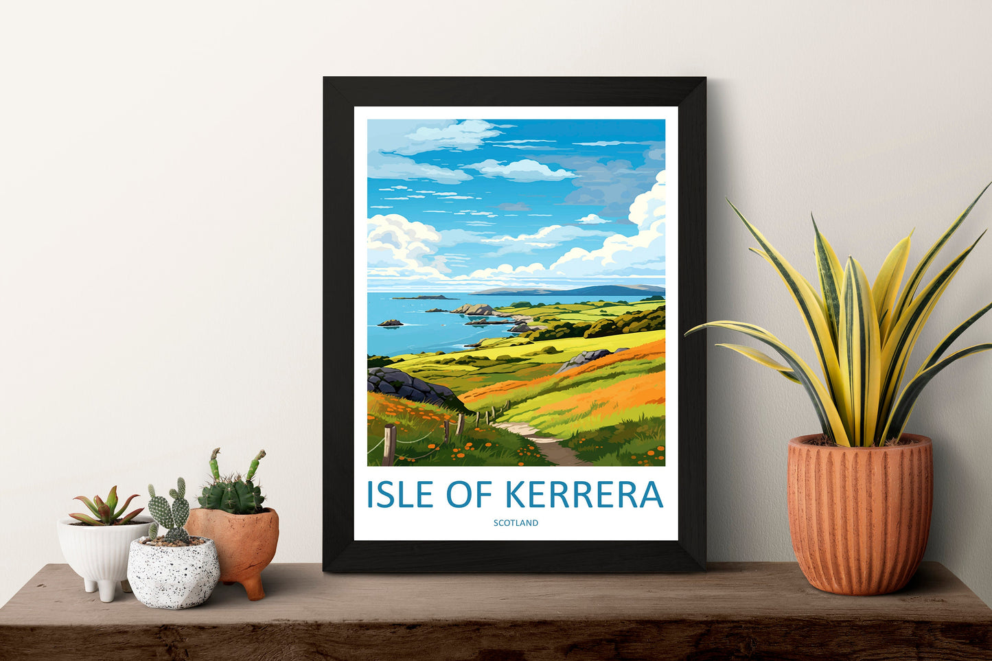 Isle Of Kerrera Travel Print Wall Art Isle Of Kerrera Wall Hanging Home Décor Isle Of Kerrera Gift Art Lovers Scotland Art Lover Travel Gift