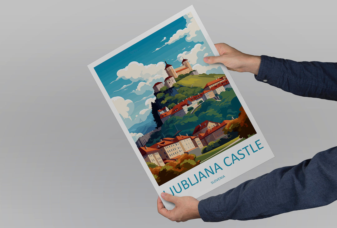 Ljubljana Travel Print Ljubljana Home Décor Slovenia Art Print Ljubljana Wall Print For Gift Wall Hanging Art Travel Slovenia Artwork