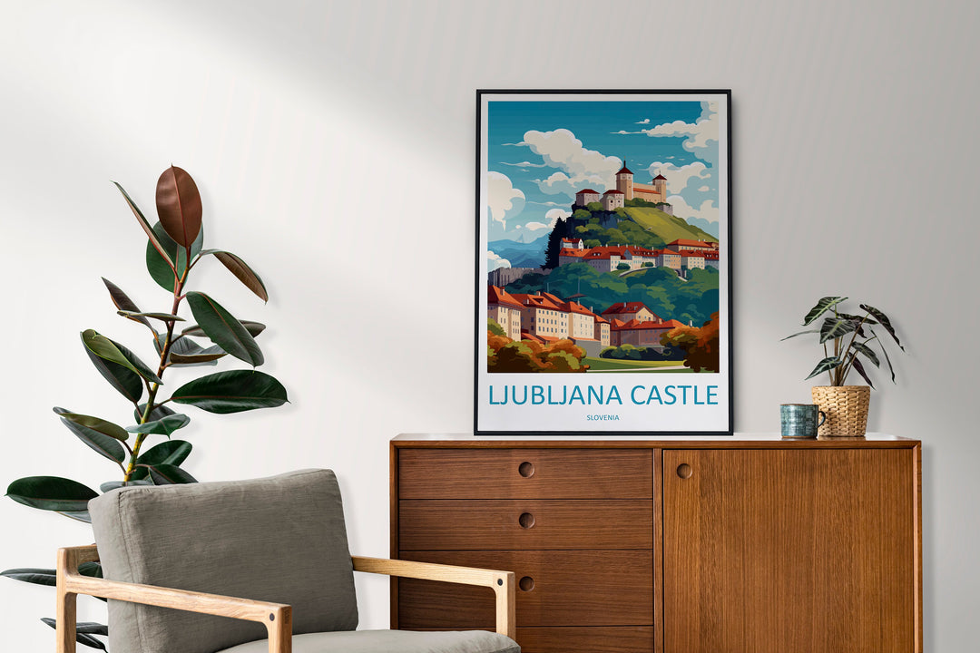 Ljubljana Travel Print Ljubljana Home Décor Slovenia Art Print Ljubljana Wall Print For Gift Wall Hanging Art Travel Slovenia Artwork