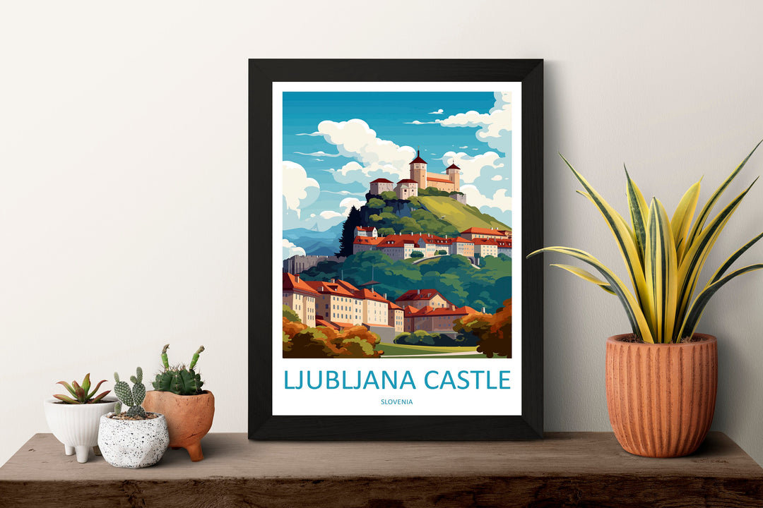 Ljubljana Travel Print Ljubljana Home Décor Slovenia Art Print Ljubljana Wall Print For Gift Wall Hanging Art Travel Slovenia Artwork
