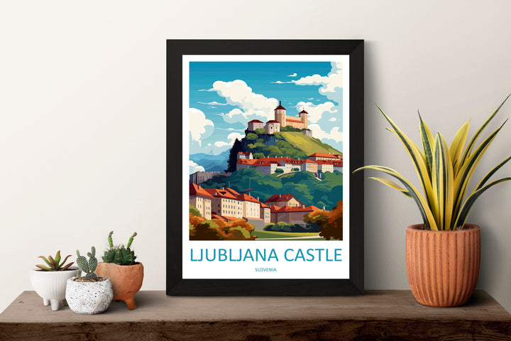 Ljubljana Travel Print Ljubljana Home Décor Slovenia Art Print Ljubljana Wall Print For Gift Wall Hanging Art Travel Slovenia Artwork