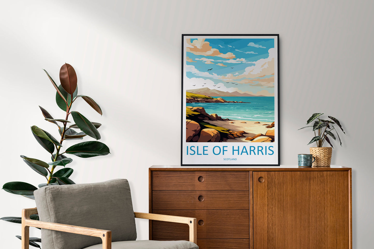 Isle Of Harris Travel Print Wall Art Isle Of Harris Wall Hanging Home Décor Isle Of Harris Gift Art Lovers Scotland Art Lover Gift Isle Art