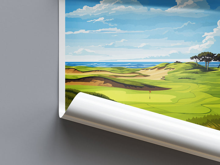 Bandon Dunes Golf Resort Travel Print Wall Art Bandon Dunes Wall Hanging Home Décor Bandon Dunes Art Gift Art Lovers Golf Art