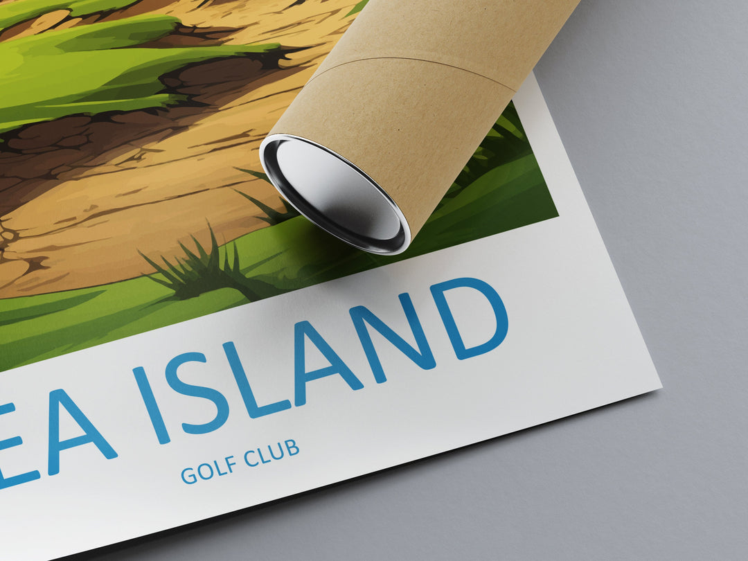 Sea Island Golf Travel Print Wall Art Sea Island Golf Course Wall Hanging Home Décor Sea Island Golf Course Gift Art Lovers