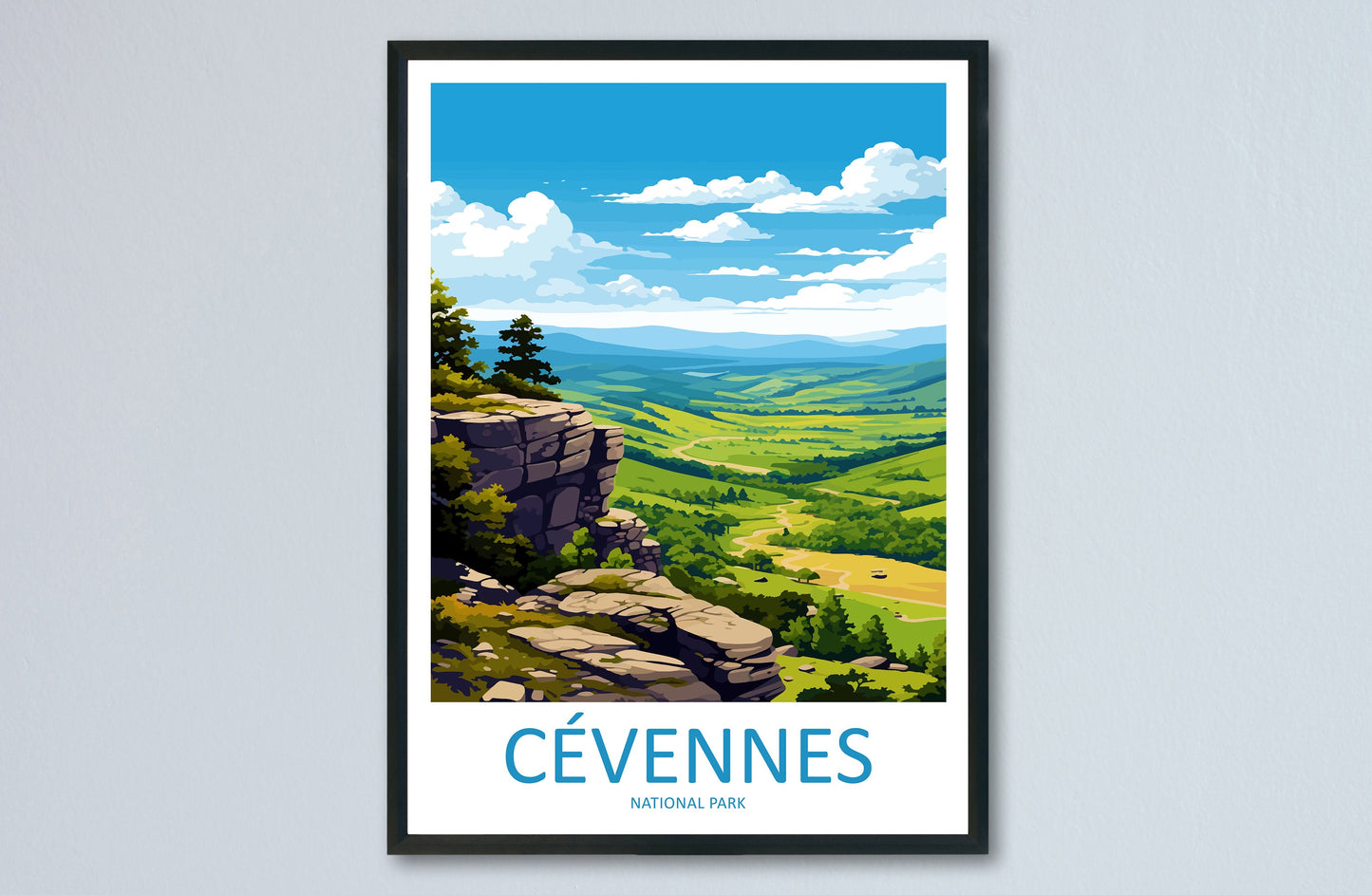 Cévennes National Park Travel Print Wall Art Cévennes Wall Hanging Home Décor Cévennes Gift Art Lovers France Art Lover Gift Antibes Print