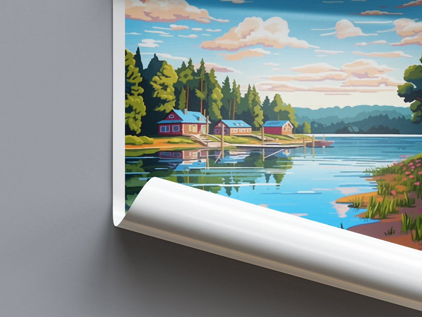 Lake Sam Rayburn Travel Print Wall Art Lake Sam Rayburn Wall Hanging Home Décor Lake Sam Rayburn Gift Art Lovers Texas Art Lover Gift Texas