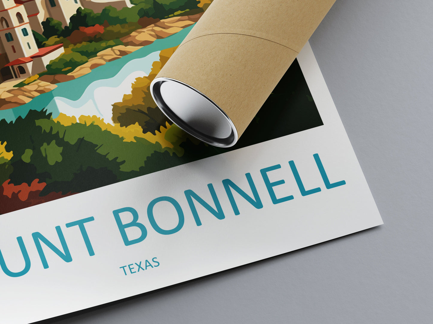Mount Bonnell Travel Print Wall Art Mount Bonnell Wall Hanging Home Décor Mount Bonnell Gift Art Lovers Texas Art Lover Gift Texas