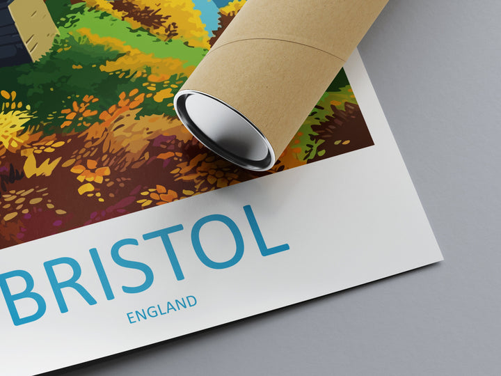 Bristol Travel Print Wall Art Bristol Wall Hanging Home Décor Bristol Gift Art Lovers England Art Lover Gift Bristol Bridge City Art Print
