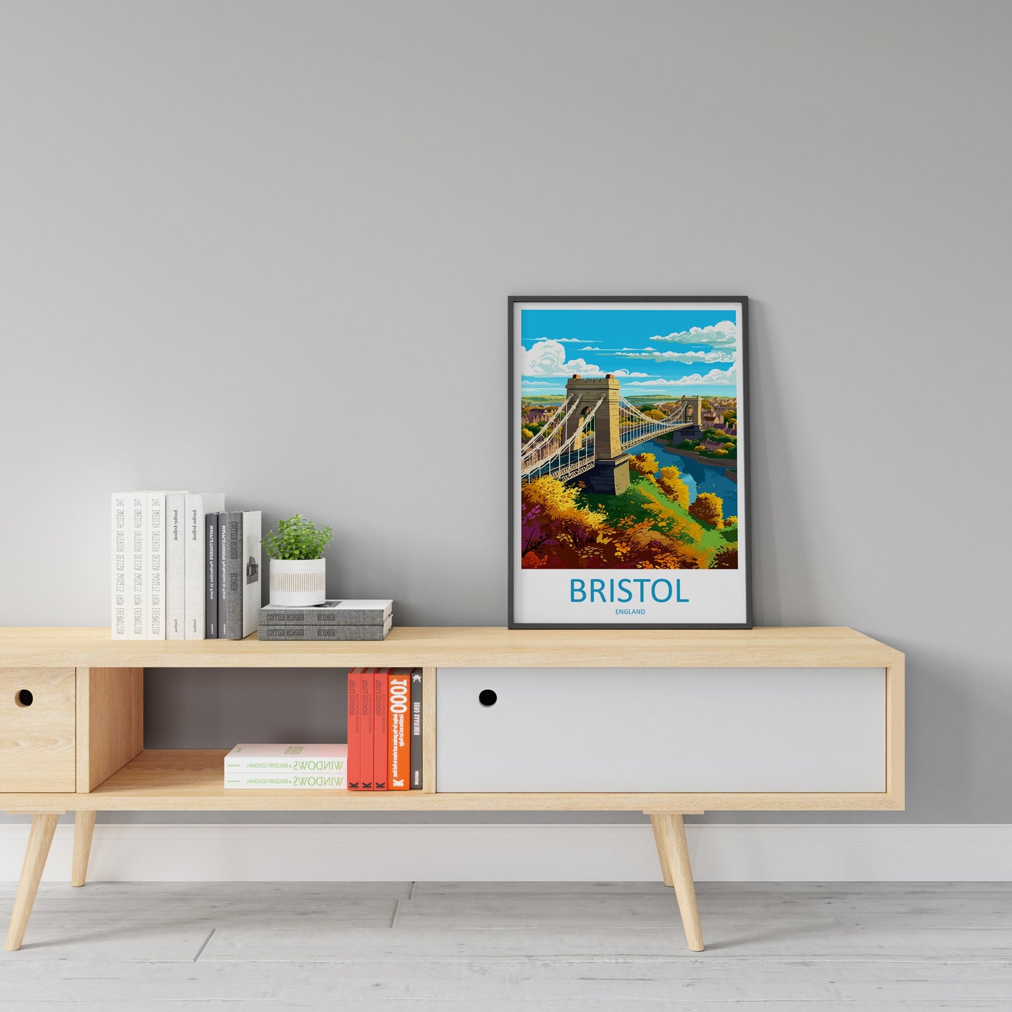 Bristol Travel Print Wall Art Bristol Wall Hanging Home Décor Bristol Gift Art Lovers England Art Lover Gift Bristol Bridge City Art Print