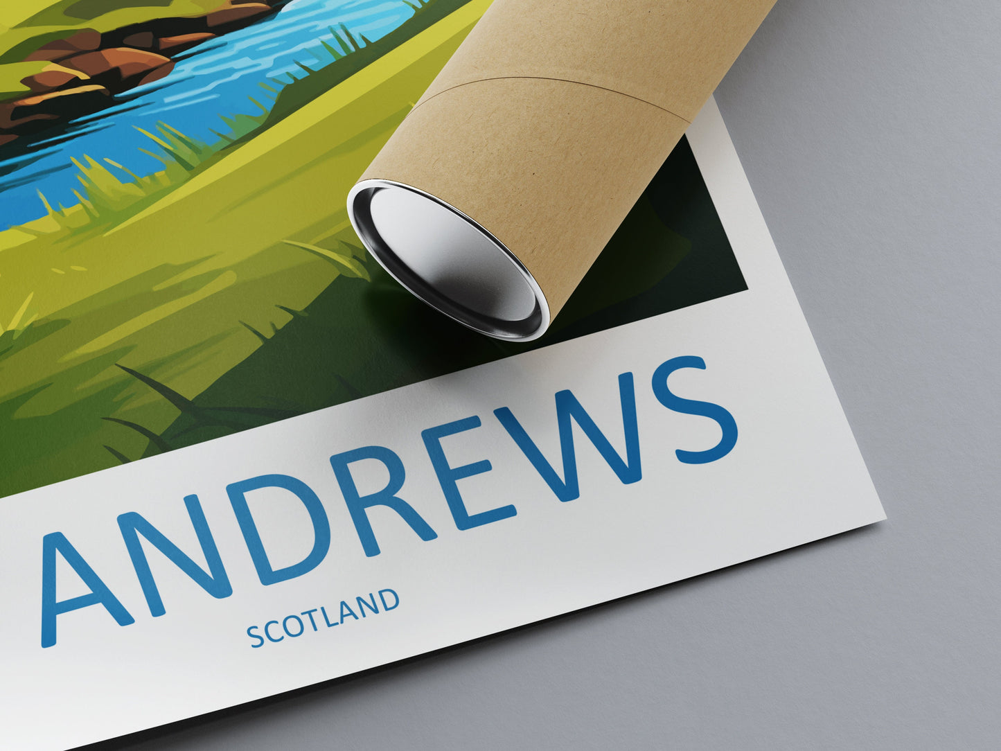 St Andrews Golf Course Travel Print Wall Art St Andrews Wall Hanging Home Décor St Andrews Gift Art Lovers Scotland Art Lover Gift St Andrew