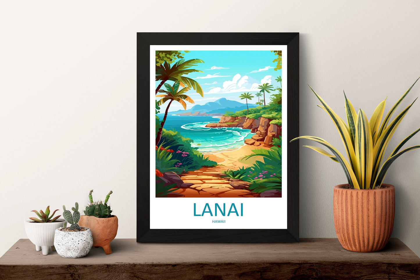 Lanai Travel Print Wall Art Lanai Wall Hanging Home Décor Lanai Gift Art Lovers Hawaii Art Lover Gift Print Artwork Hawaii Art Gift