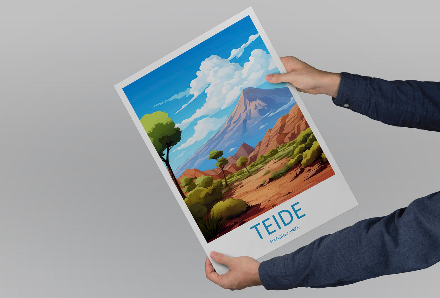 Teide National Park Travel Print Wall Art Teide National Park Wall Hanging Home Décor Teide National Park Gift Art Lovers Spain Art Lover