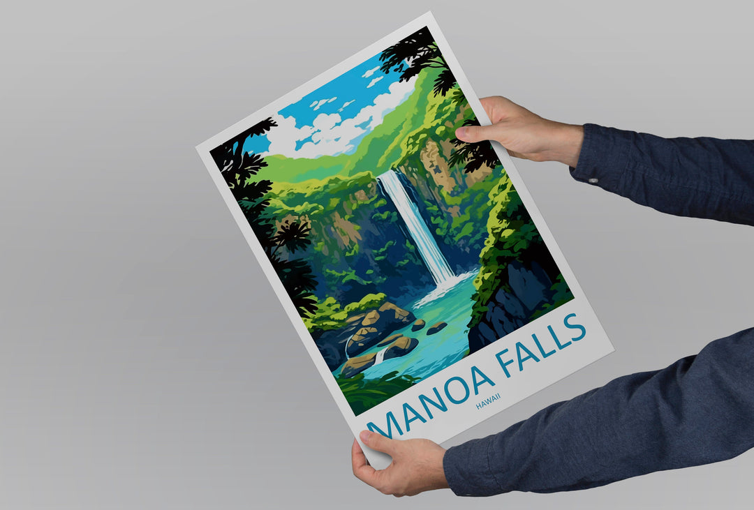 Manoa Falls Travel Print Wall Art Manoa Falls Wall Hanging Home Décor Manoa Falls Gift Art Lovers Hawaii Art Lover Gift Print Artwork