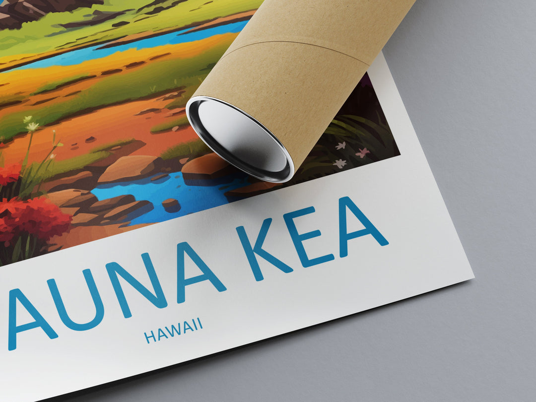 Mauna Kea Travel Print Wall Art Mauna Kea Wall Hanging Home Décor Mauna Kea Gift Art Lovers Hawaii Art Lover Gift Print Artwork