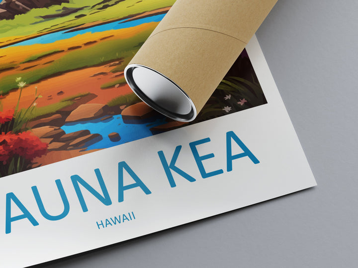 Mauna Kea Travel Print Wall Art Mauna Kea Wall Hanging Home Décor Mauna Kea Gift Art Lovers Hawaii Art Lover Gift Print Artwork