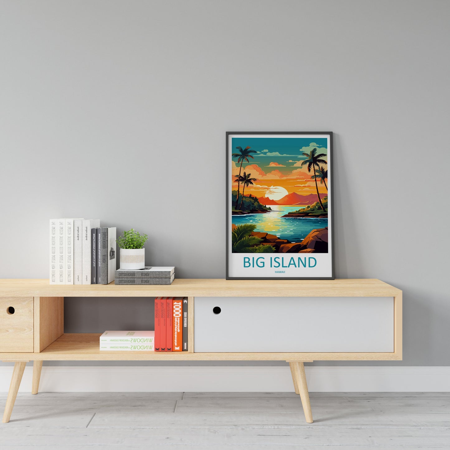 Big Island Travel Print Wall Art Big Island Wall Hanging Home Décor Big Island Gift Art Lovers Hawaii Art Lover Gift Print Artwork