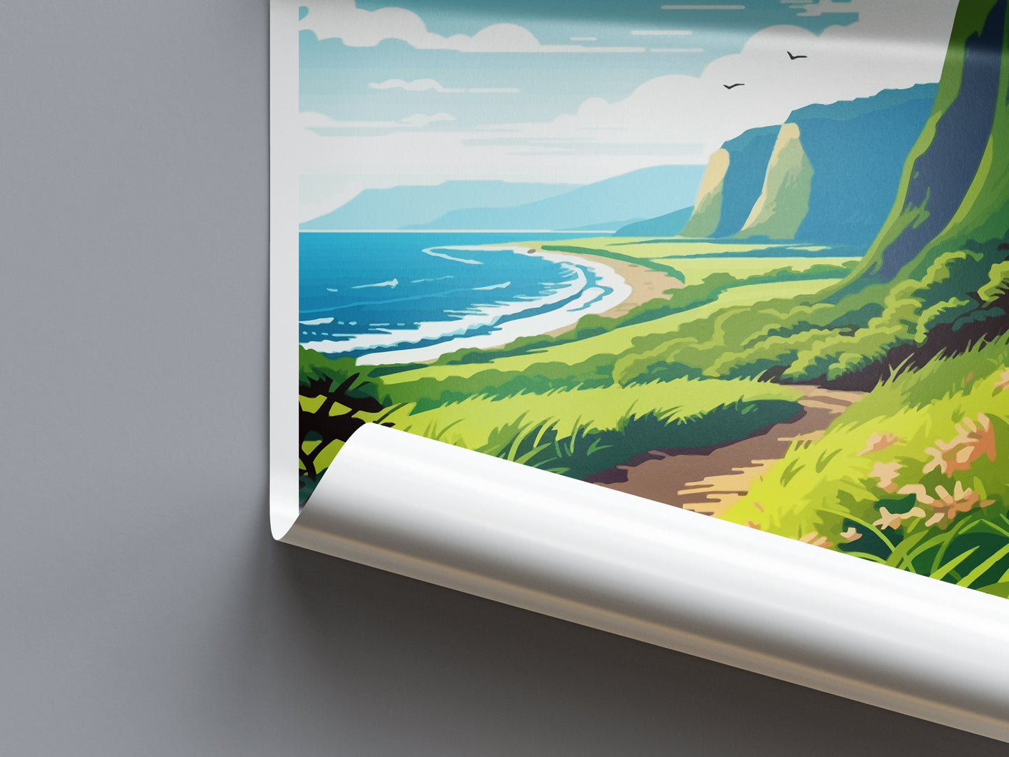 Waipio Valley Travel Print Wall Art Waipio Valley Wall Hanging Home Décor Waipio Valley Gift Art Lovers Hawaii Art Lover Gift Print Artwork