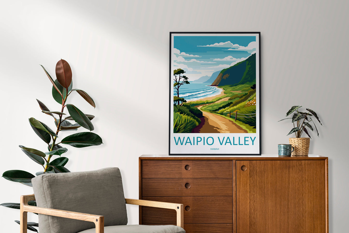 Waipio Valley Travel Print Wall Art Waipio Valley Wall Hanging Home Décor Waipio Valley Gift Art Lovers Hawaii Art Lover Gift Print Artwork