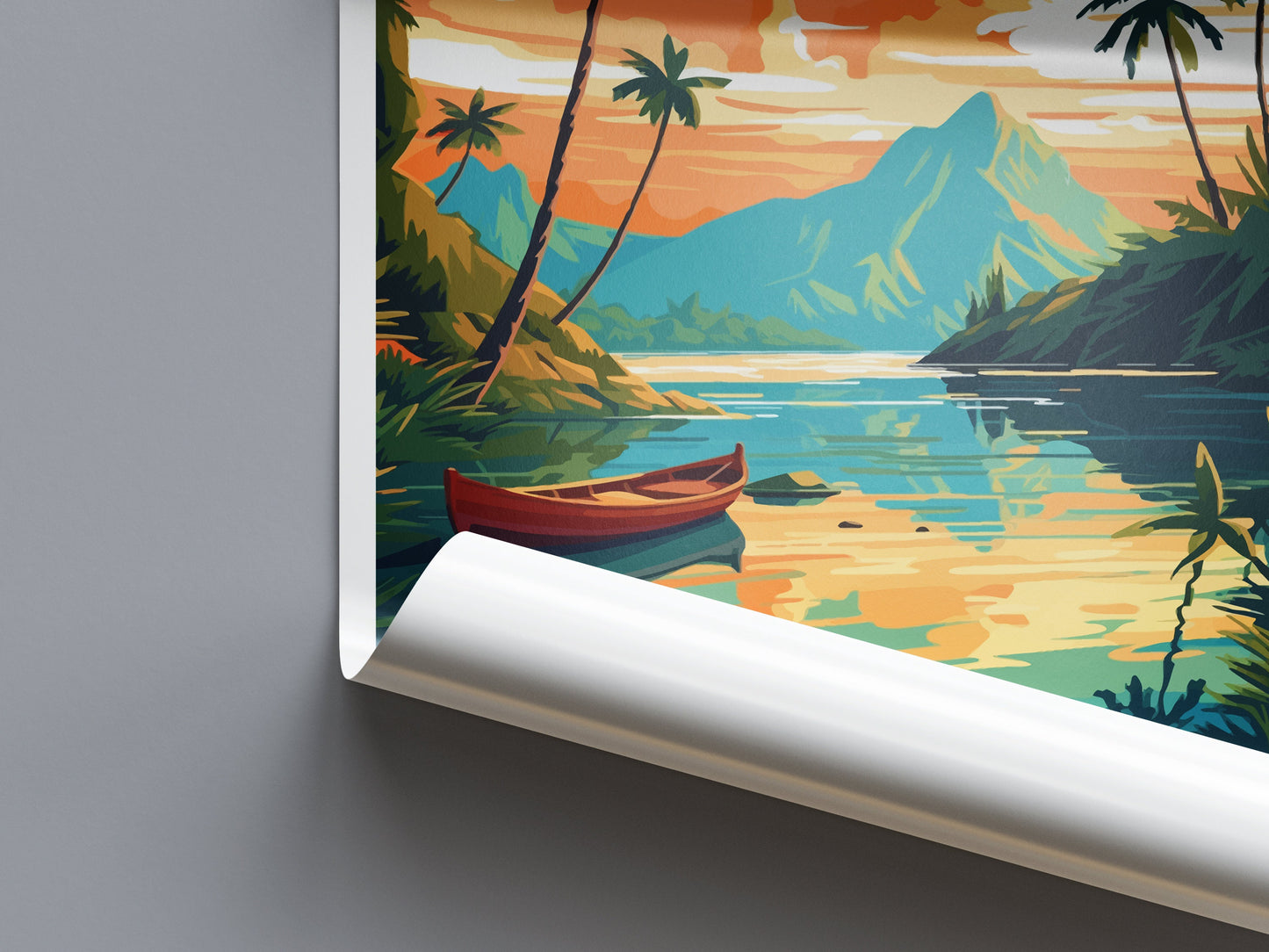 Oahu Travel Print Wall Art Oahu Wall Hanging Home Décor Oahu Gift Art Lovers Hawaii Art Lover Gift Print Artwork