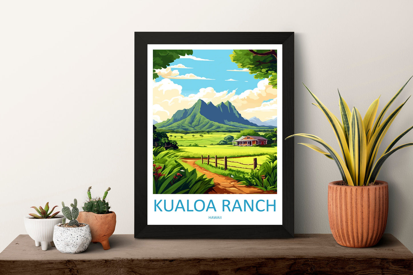 Kualoa Ranch Travel Print Wall Art Kualoa Ranch Wall Hanging Home Décor Kualoa Ranch Gift Art Lovers Hawaii Art Lover Gift Print Artwork