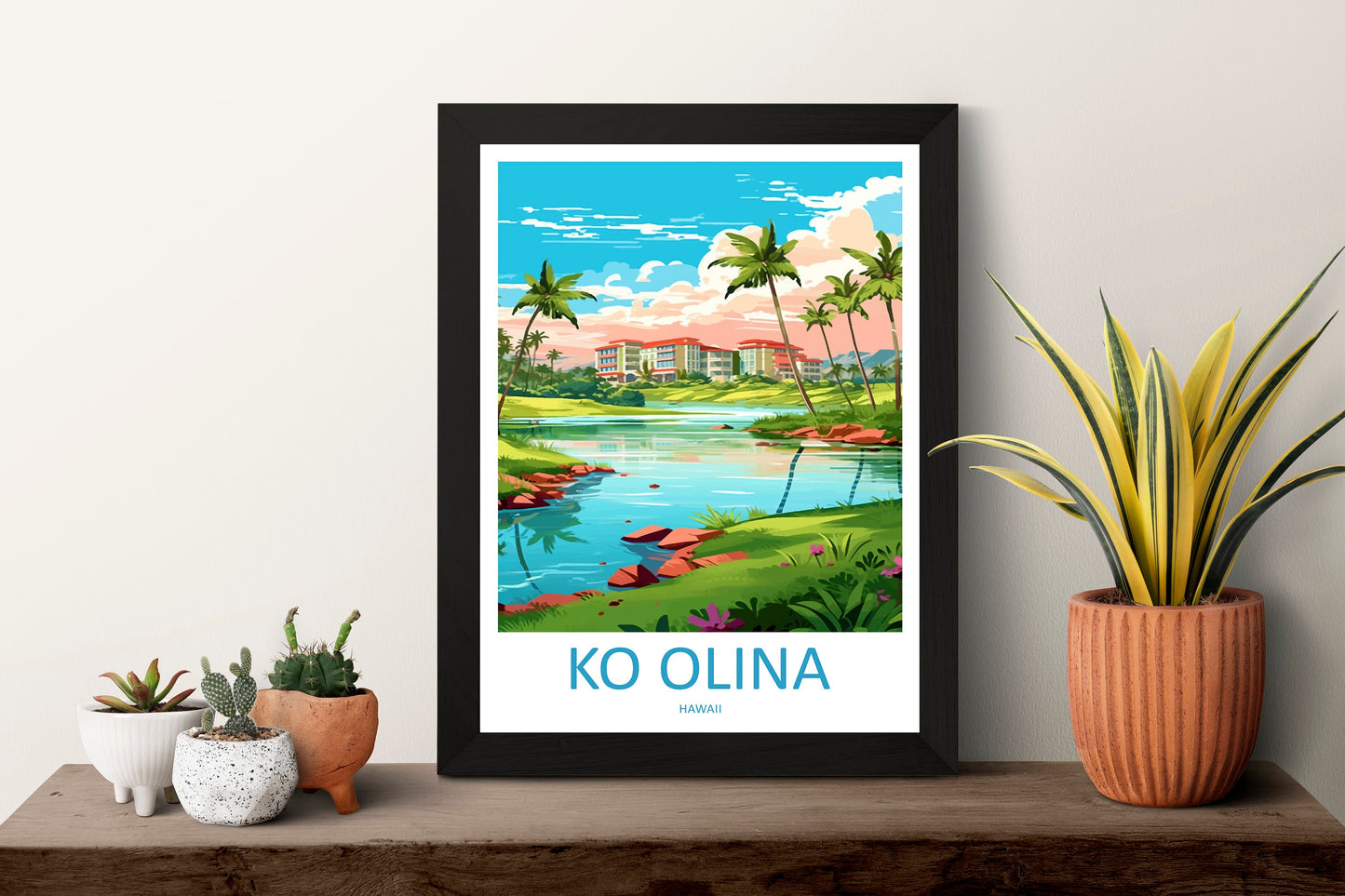 Ko Olina Travel Print Wall Art Ko Olina Wall Hanging Home Décor Ko Olina Gift Art Lovers Hawaii Art Lover Gift Print Artwork