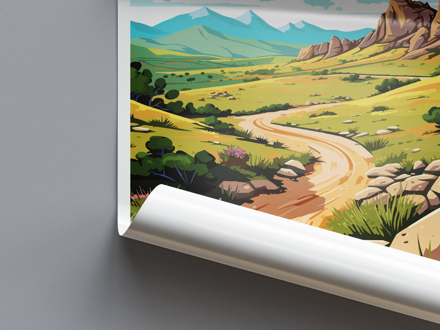 Davis Mountain State Park Travel Print Wall Art Davis Mountain Wall Hanging Home Décor Davis Mountain Gift Art Lovers Texas Art Lover