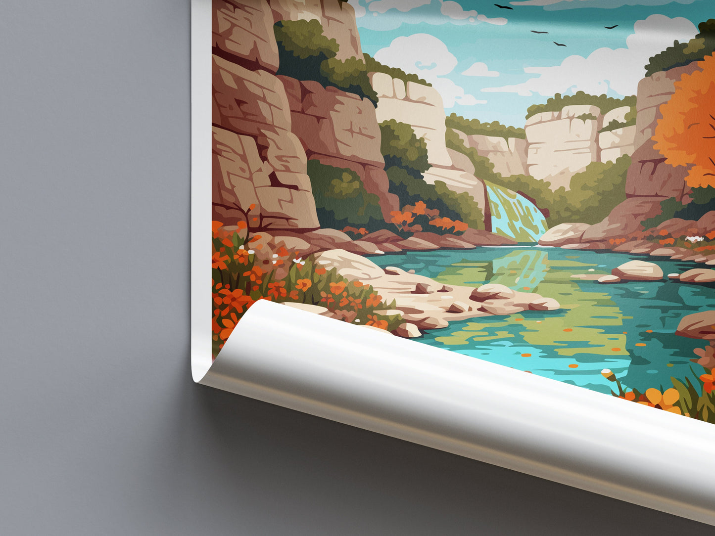Guadalupe River State Park Travel Print Wall Art Guadalupe River Wall Hanging Home Décor Guadalupe River Gift Art Lovers Texas Art Lover
