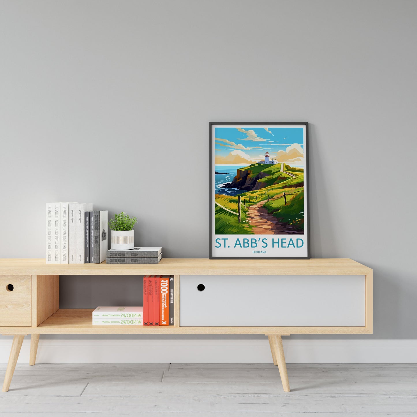 St. Abbs Head Print St. Abbs Head Home Decor Landscape Art Print St. Abbs Head Wall Art for Scotland Enthusiast Gift Wall Hanging